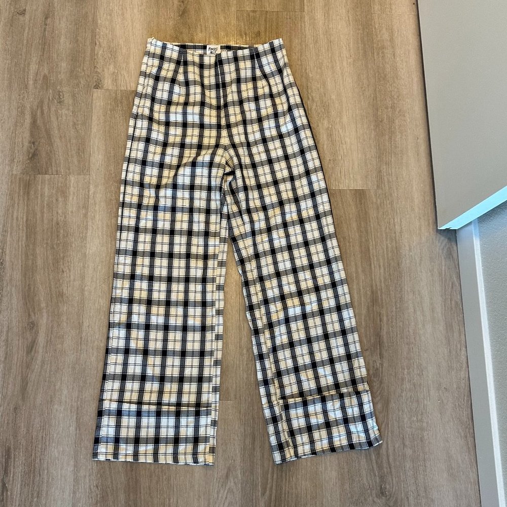 Princess Polly EUROS PANTS BLACK/WHITE - Picture 4 of 6